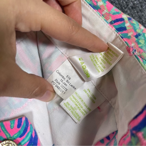 Lilly Pulitzer Womens 2 5" Callahan Shorts Pink Sunset Coco Breeze Vaca Beach - Picture 11 of 11